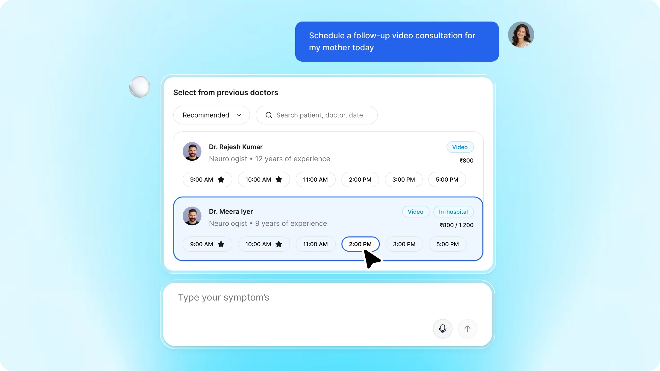 Conversational Booking, with a Safety Net