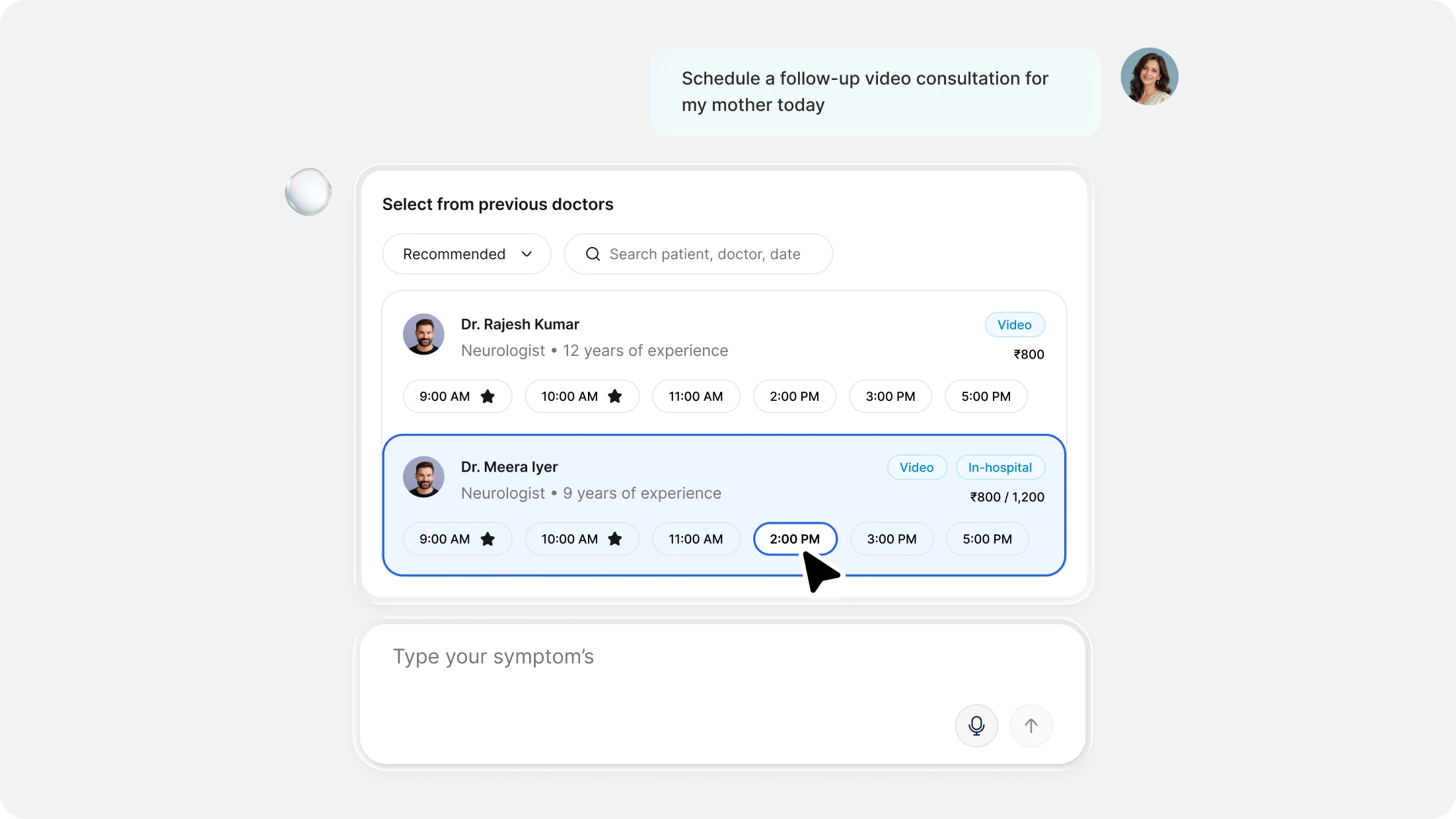 Conversational Booking, with a Safety Net